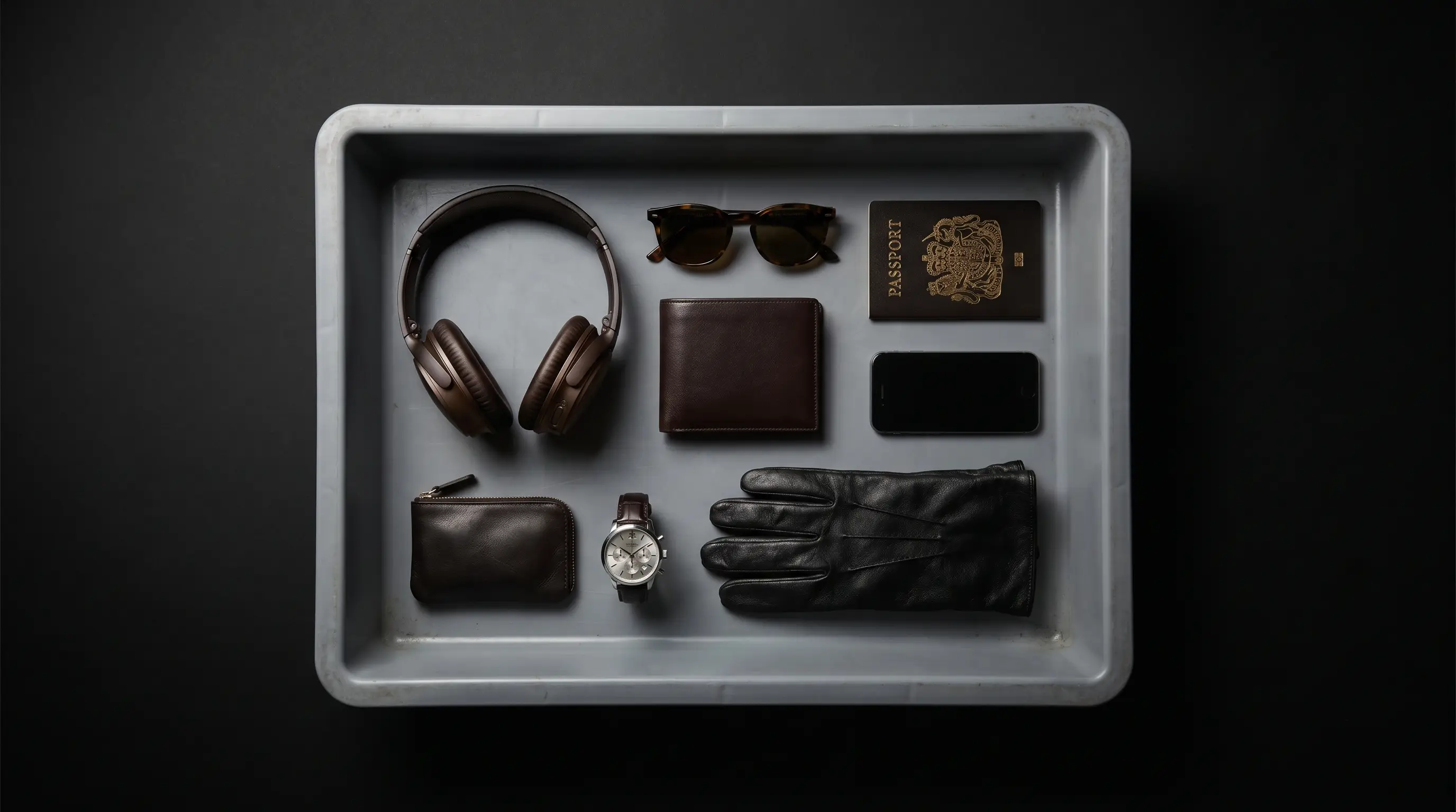 Travel — Airport security tray